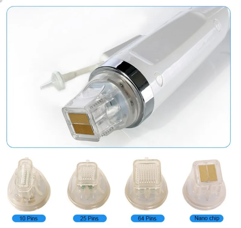 DHL Fast shiping !!! Disposable fractional RF microneedle replacement head gold cartridge microneedling micro needle machine cartridges tips