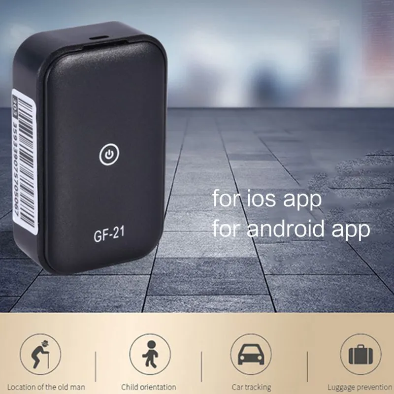 GF21 Mini GPS Tracker CAR Tracker anty-Glost Device Kontrola głosu Lokalizator Mikrofon Wysokie rozdzielczość WIFI LBS GPS POS236I