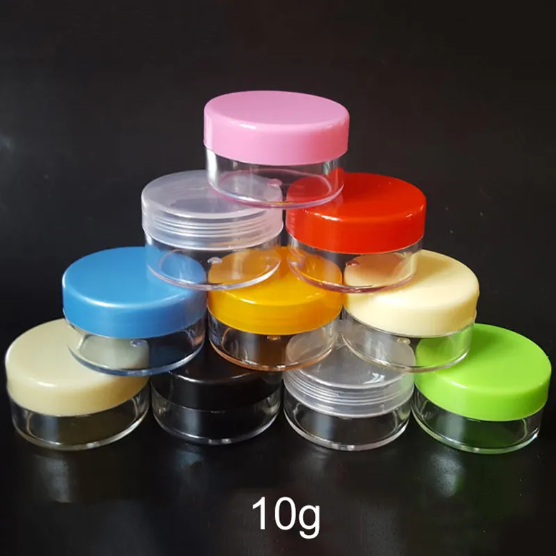 100pcs 10g Capsule Garrafa Retail plástico Cosmetic Eye Cream Frasco vazio Pill embalagem feitas à mão Batom Container frete grátis