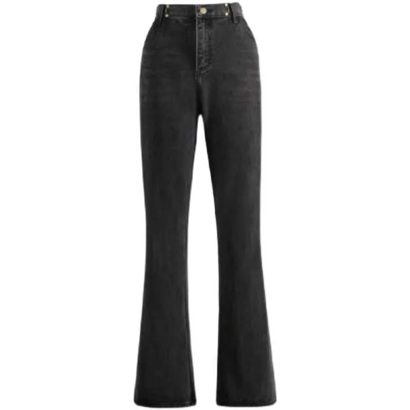 Mäns Jeans Snipe33 Tvätta Gör gammal Rak Tube Micro Trumpet Slim Fit Jeans Ins Street Män och Kvinnor