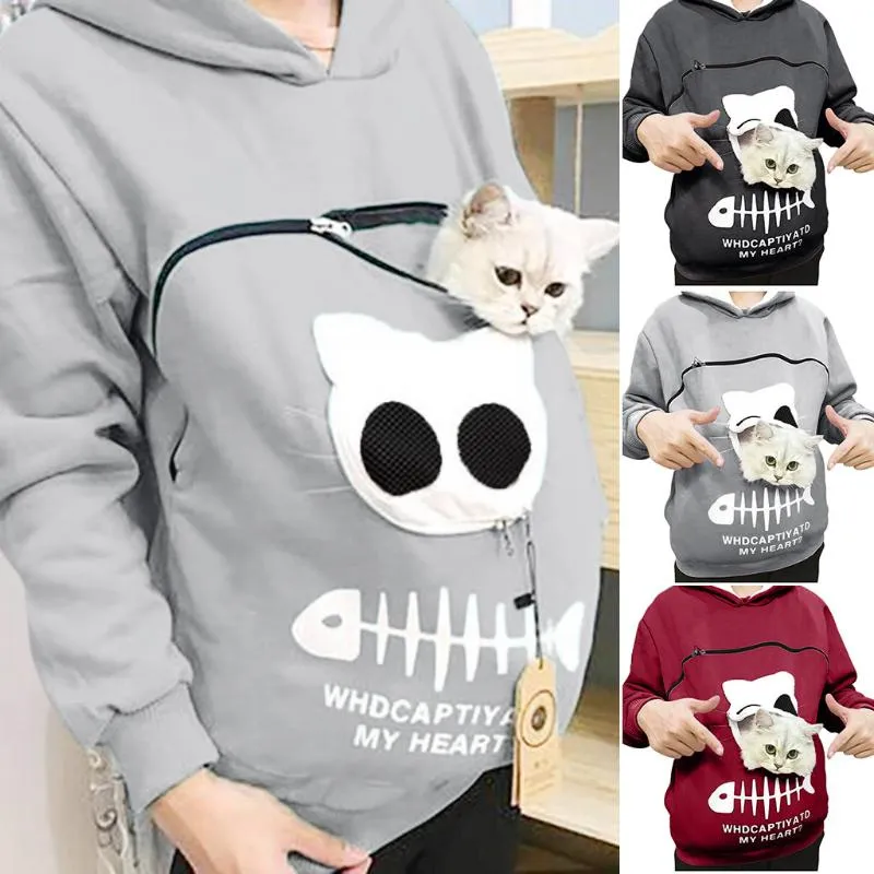 Mode Kat Liefhebbers Hoodie Kangoeroe Hond Huisdier Dropshipping Truien Knuffel Pouch Sweatshirt Pocket Dierlijke Oor Capuchon