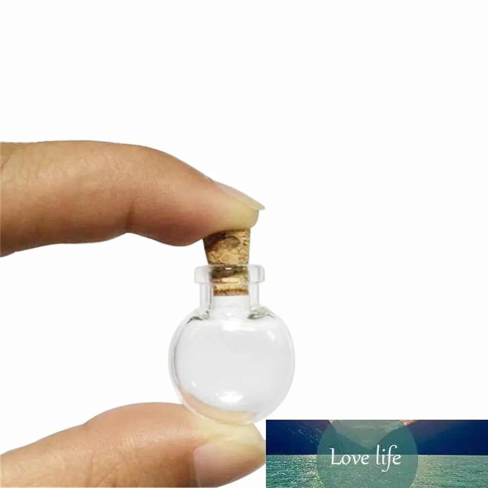 100 pcs Small Glass Bottles With Corks DIY Mini Round Ball Art Jars Gifts Vials Lovely Little Pendants Bottles