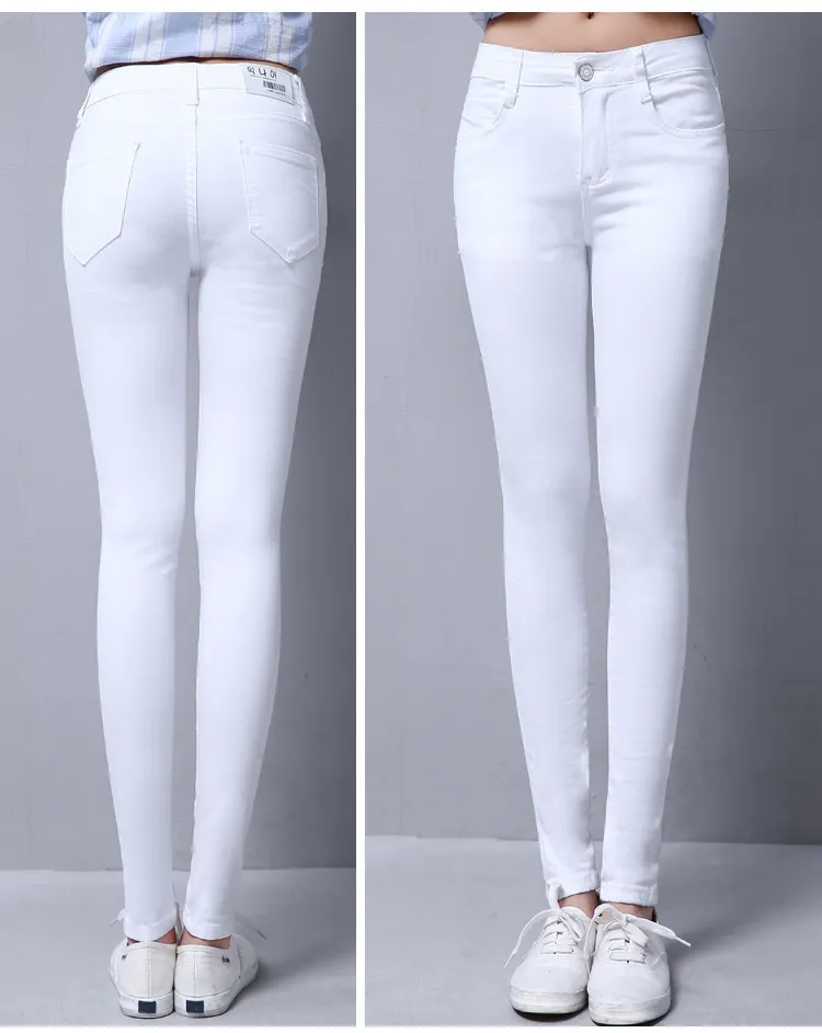Black Peplum With White Skinny Jeans – FORD LA FEMME