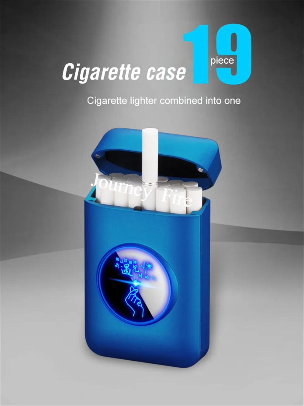 New Metal Cigarette Case Lighter Rechargeable With USB Electric Lighter