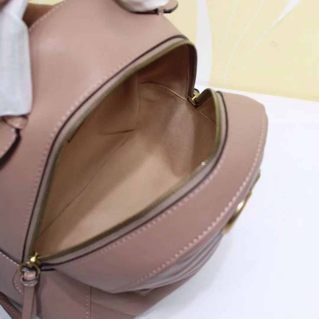 Genuine Leather Backpack Fashion Back Pack Mini Backpack Women for Lady Shoulder Bag Handbag Presbyopic Mini Backpacks Lady Messen286M