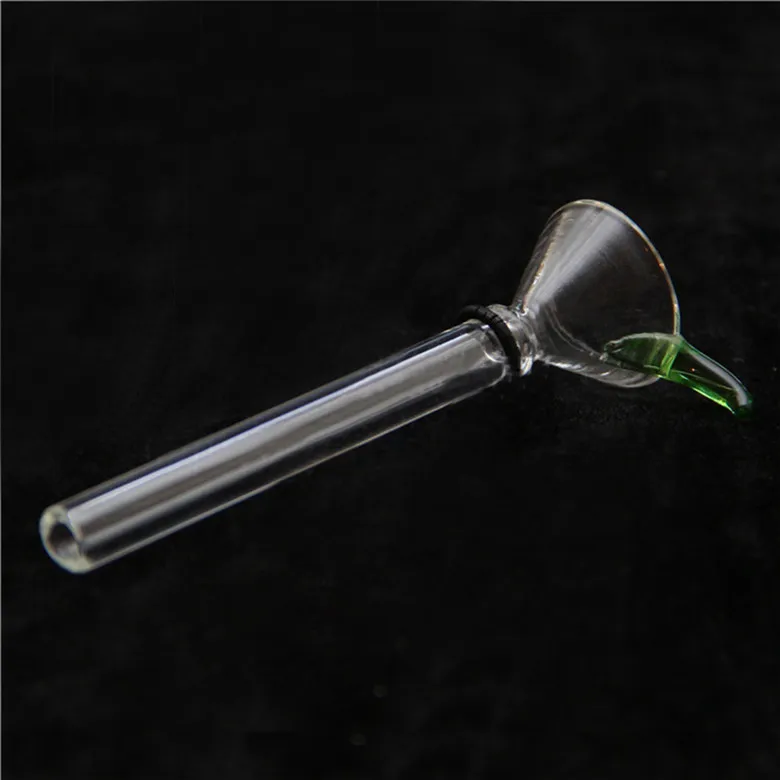 6cm Glass Male Slides And Female Stem Slide Funnel Style With Black