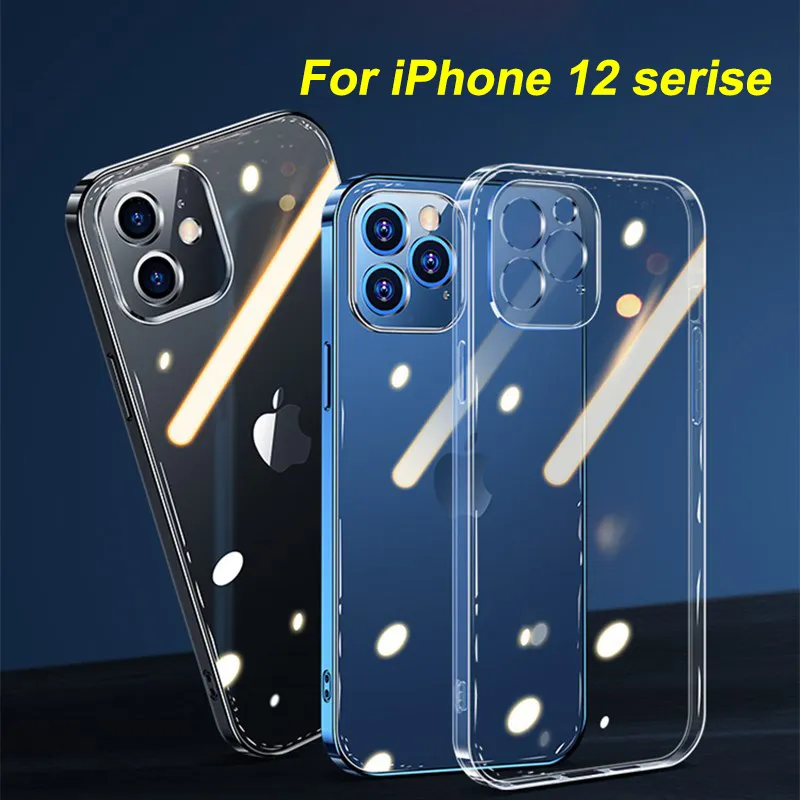 Camera Lens Protection Crystal Clear Case For IPhone 12 Pro Max