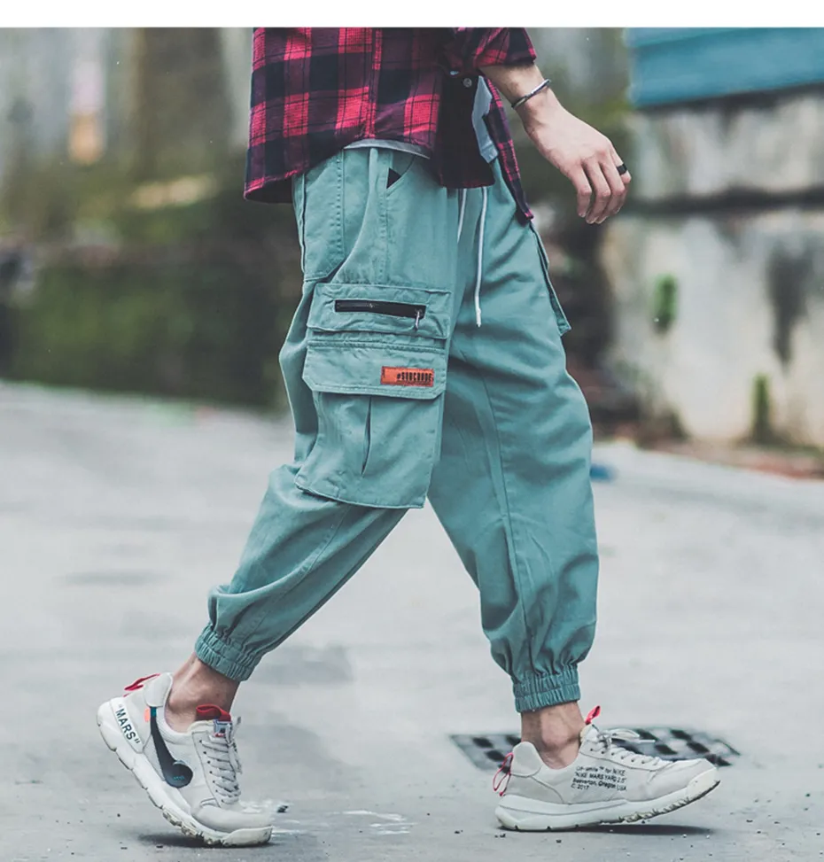 April MOMO Man Jogger Camouflage Side Pockets Loose Style Men s Sweatpants Trousers Pants Men Hip Hop Casual Streetwear 201125