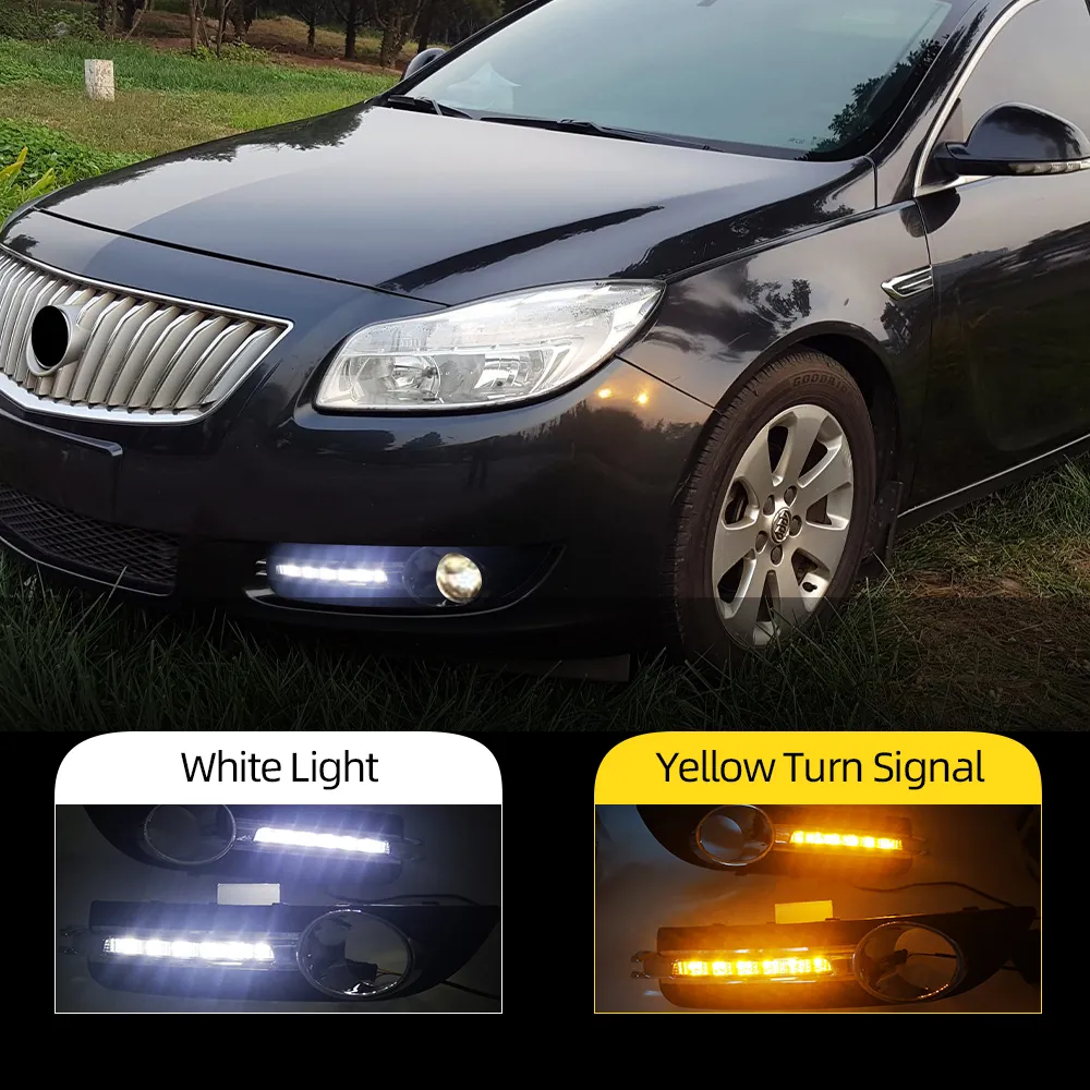 Автомобильный светодиод DRL Daytime Run Light для Opel Buick Regal 2009 2011 2011 2011 2013 Day Lamp Lamp Day Light Daylight