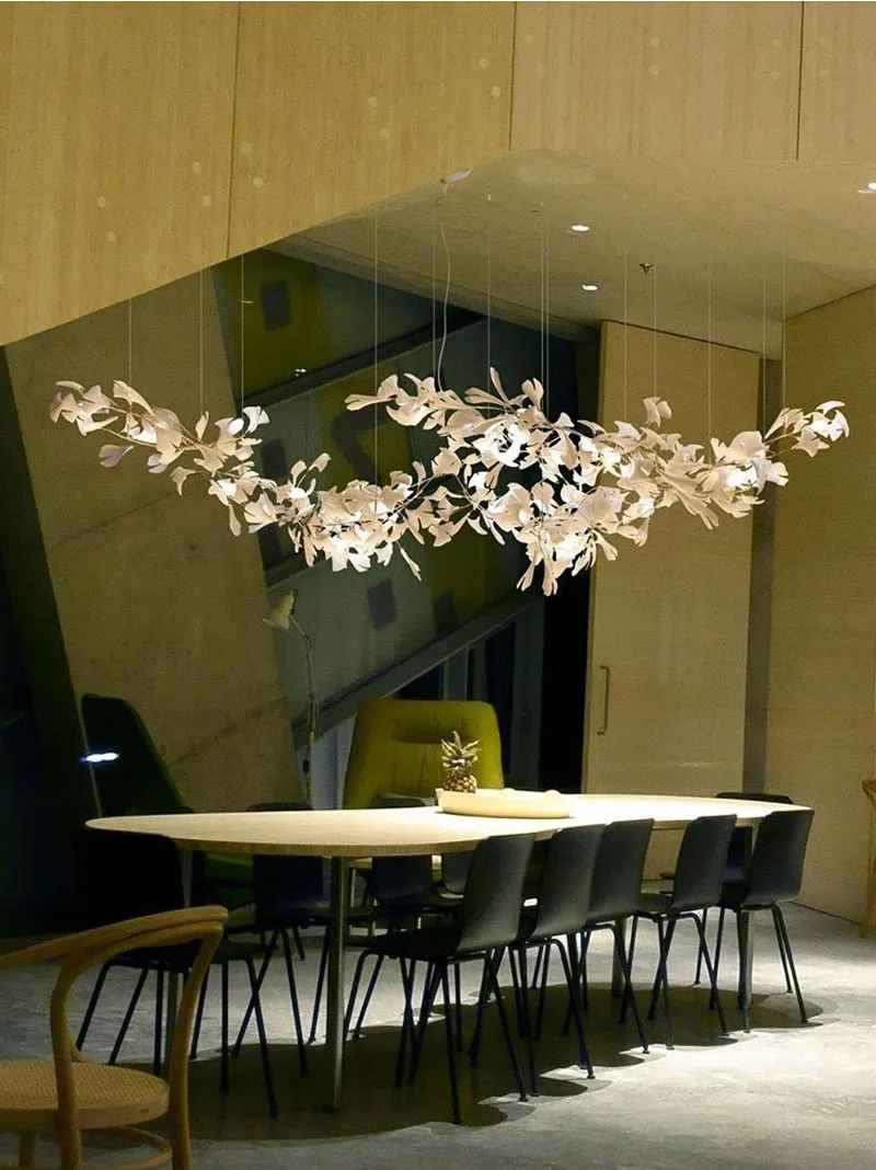 Modern Branches Chandeliers Lamp Light With Porcelain Leaves Interior Home Decor Luxury Chandelier Lighting Suspension hanging251w