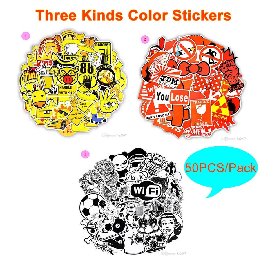 Multi-Color Willekeurige Stickers JDM Auto Decals Woondecoratie Kinderen Volwassen DIY Wall Tables Stoelen Skateboard Fiets Snowboard Kid's Geschenken