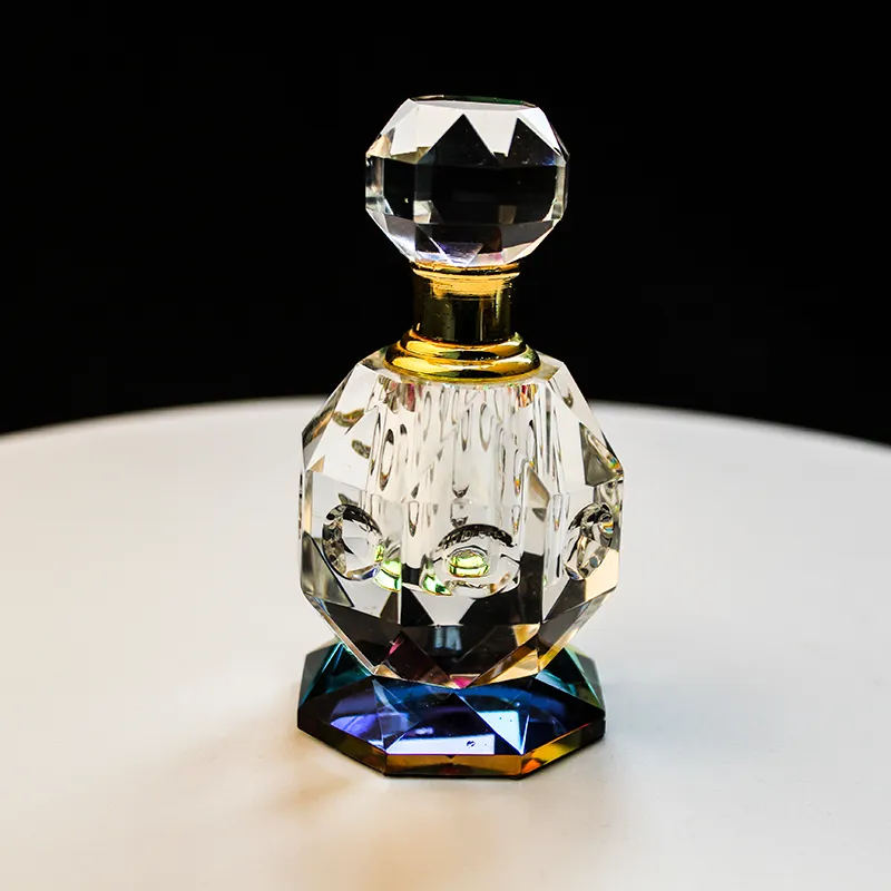 Groothandel 3 ml mooie antieke egyptische glazen kristal parfum flessen woondecoratie fles bruiloft geuvensvalentine geschenk 1027
