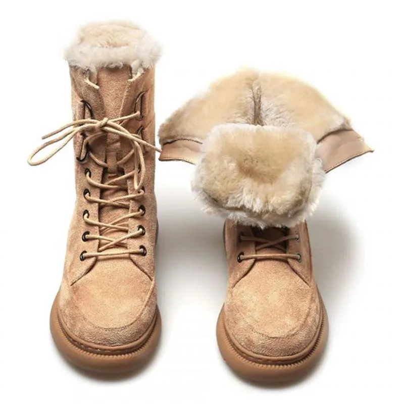 Hot koop-designer schoenen voor vrouwen 2020 warme winter vrouw laarzen flock casual snow laarzen damesmode sneakers chaussures bottine femme