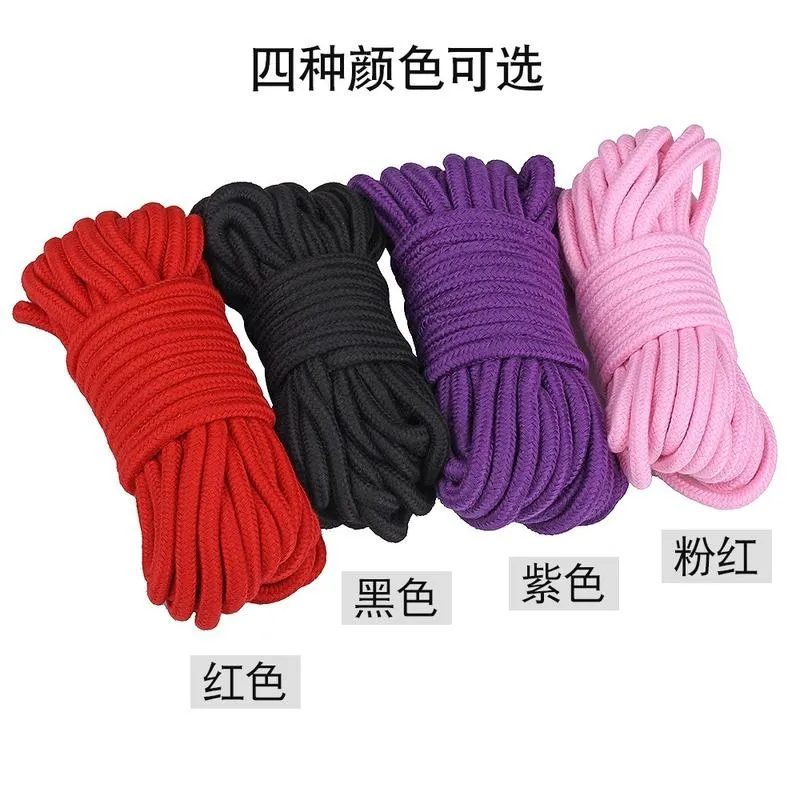 5 pieces SM Bundle Bondage Rope 10 M Cotton Rope Fun Cotton Hands, Feet and  Body Restraints With Fun adult products