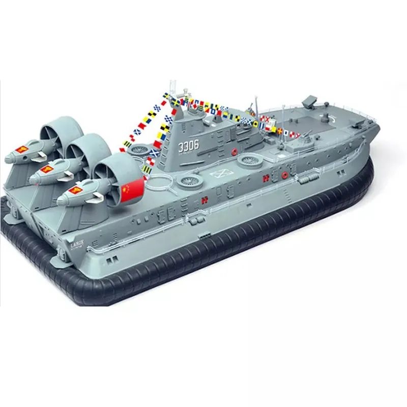 Brushless Motor Large Hovercraft Landing Boat RC Boat 30A Brushless ESC 2.4G Amphibious Remote Control Boats Ship Hovercraft toy