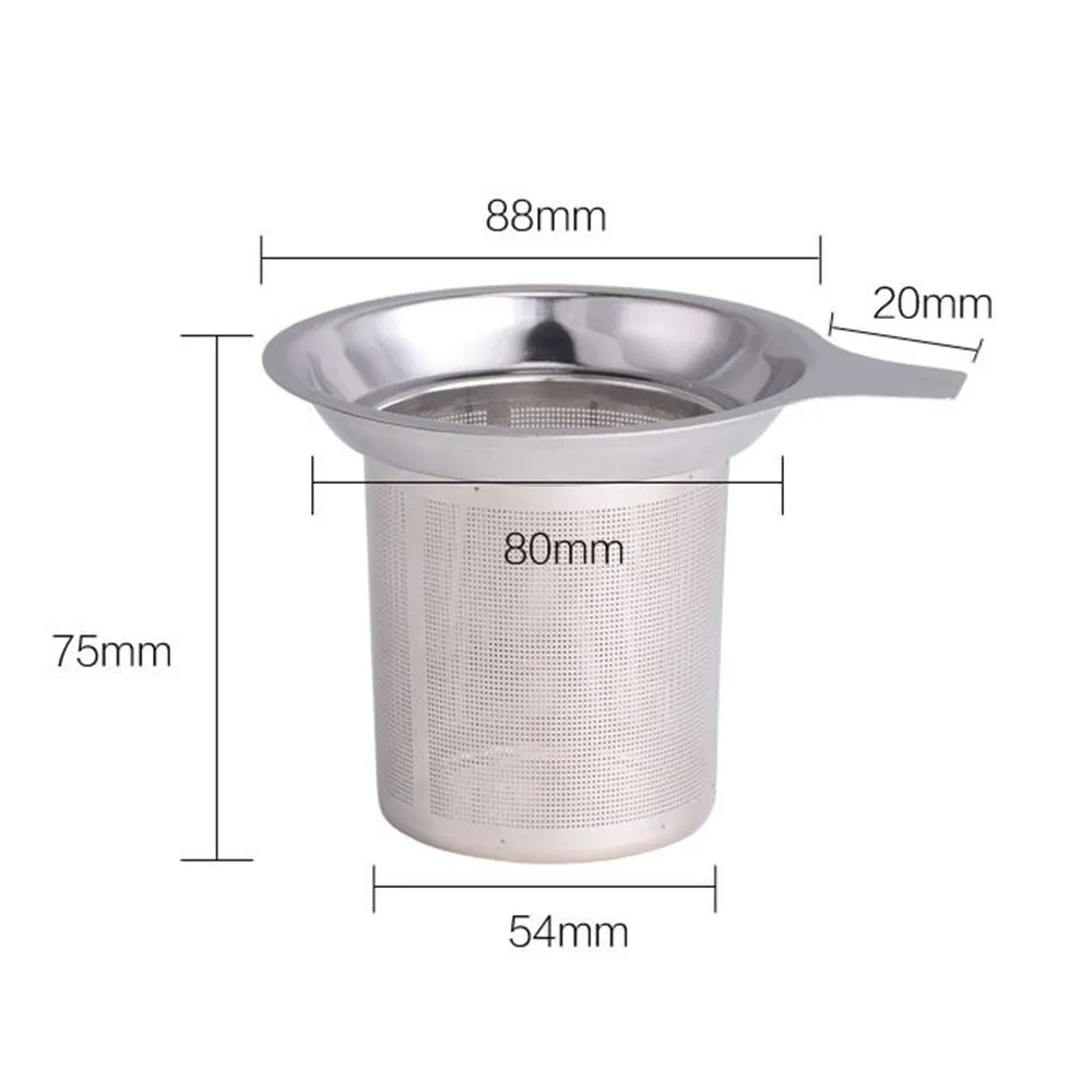 Coffee & Tea Tools Kitchen Dining Bar 304 Stainless Steel Strainers Large Capacity Infuser Mesh Strainer Water Filter new