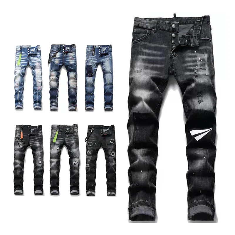 Designer Jeans Mens Stretch Pants Men 