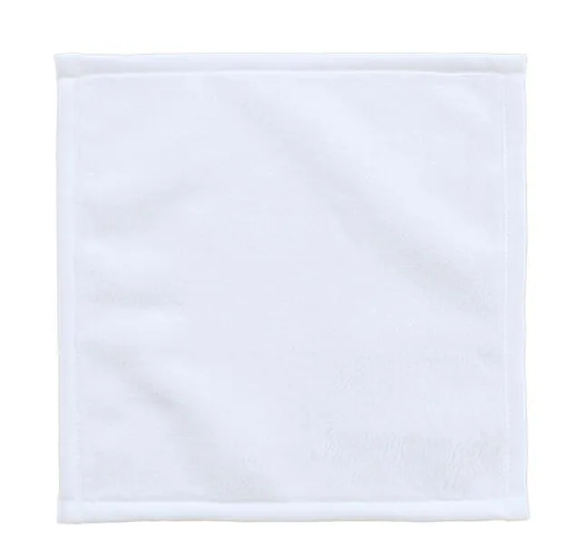 10st sublimatie DIY afdrukken blanco vierkant wit katoenen handdoek maat 30cmx30cm Home Hotel handdoeken