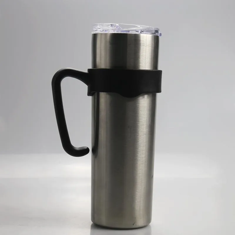 Fedex Balck handle for 20oz 30oz skinny Tumbler Handles Portable Plastic Holder 20oz 30oz stainless steel skinny cup holders