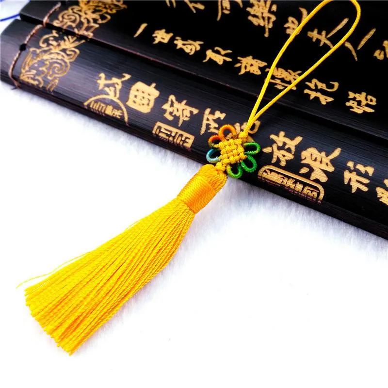 6st Color Chinese Knot Silk Tassels Fringe Pendant Diy Craft Material Curtain smycken Bokm￤rke Decor Accessories Flecos Trim H Jllyzj