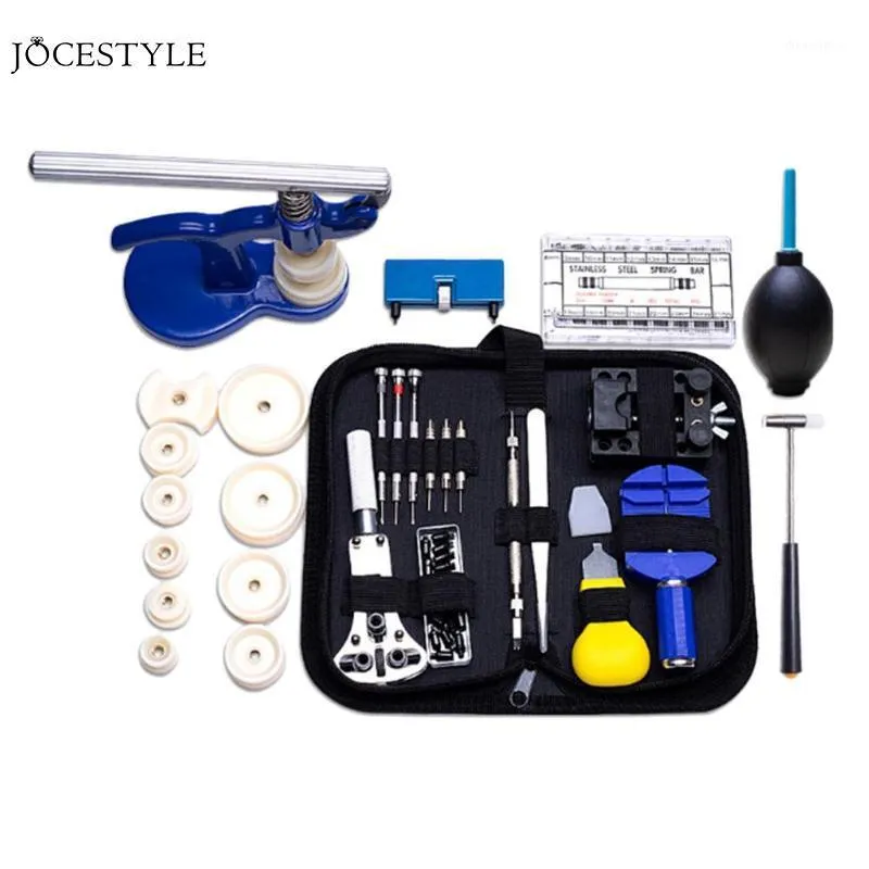 Kits d'outils de réparation 406 pièces, ensemble de boîtier de montre professionnel, Kit d'outils d'horloge de Table, ouvre-lien, dissolvant de goupille, Set1295S