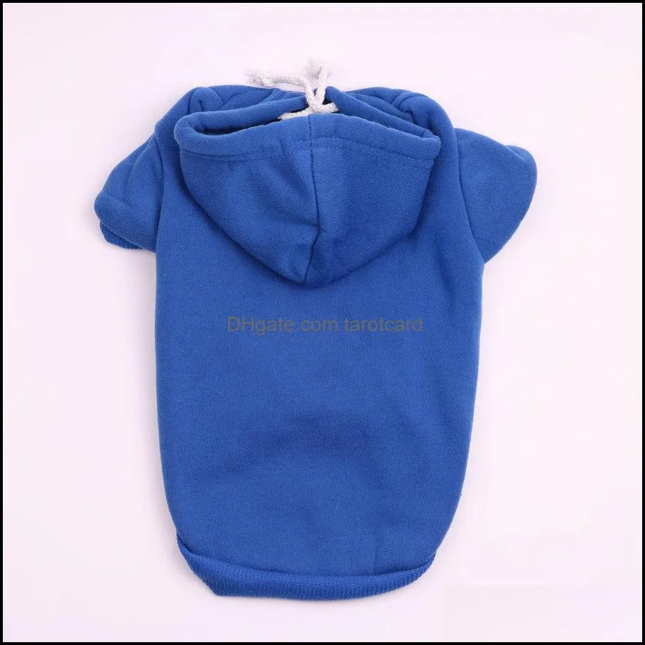Dog or Cat Clothes solid color Sweater Coat Dog Apparel Hoodie