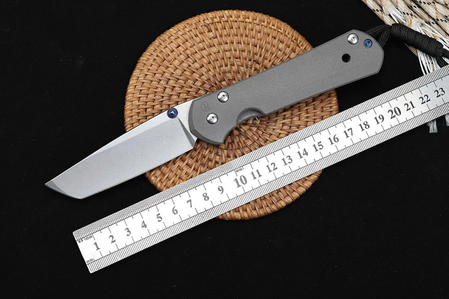 Chris Reeve Sebenza 21 taktisches Klappmesser Tanto D2 Titangriff Outdoor-Selbstverteidigung Jagdtaschenmesser Utility EDC BM42 UT85 BM535