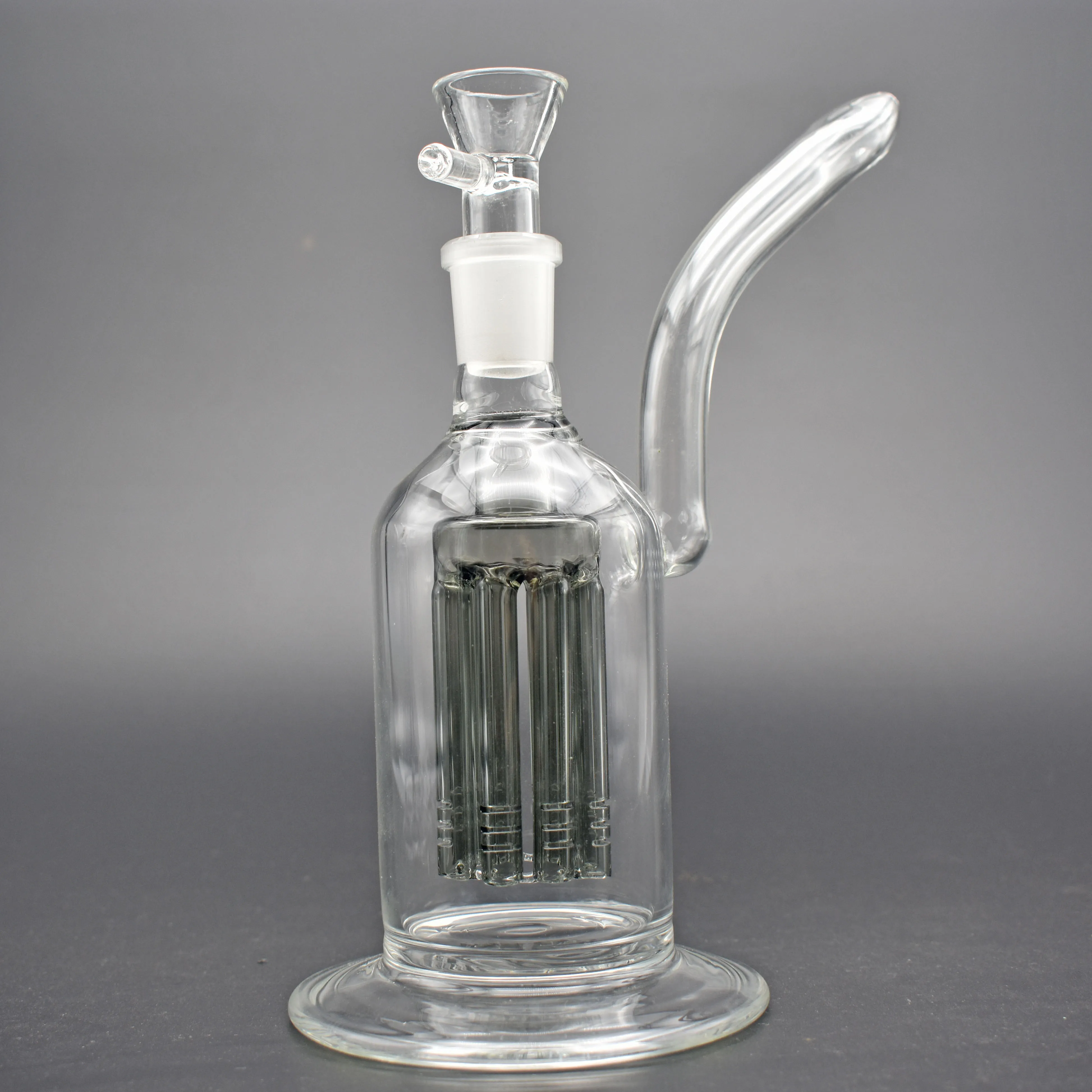 Verre BEAKER bongs 8 bras arbre perc nid d'abeille percolateur bécher bong main fumer pipe à eau avec clou banger et tuyau de brûleur à mazout en verre de 18 mm