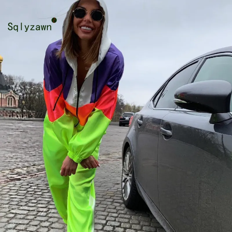 Neon tracksuit womens on sale