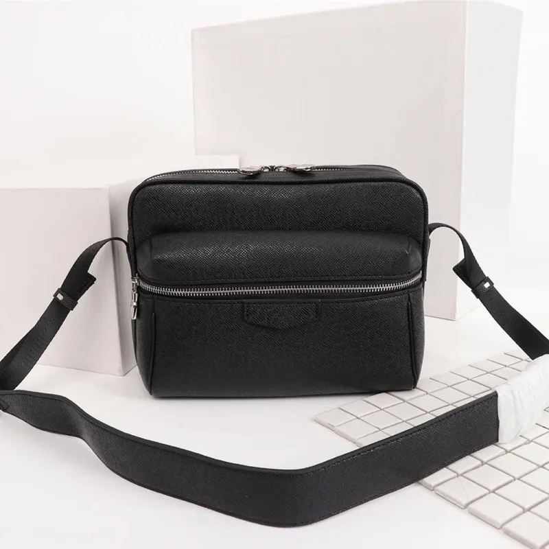 Novo estilo 2022 qualidade superior crossbody designer sacos homens 25x20x10.5cm de couro real impresso ombro mensageiro saco de designer waistpacks