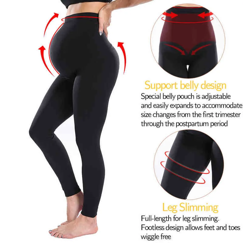 Maternity Yoga Pants Support Belly Leggings Pregnancy Trousers Pregnant  Women Sport Pants Workout Activewear Lounge Knit Tights H1221 From  Mengyang10, $12.88