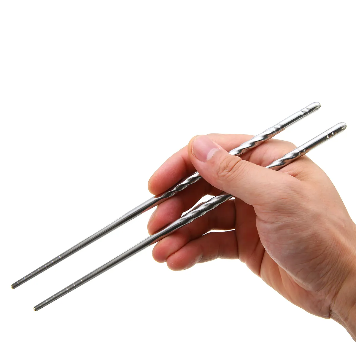 5 Pair Chinese Stylish Chopsticks Stainless Steel Non-slip Chopsticks Sushi Food Sticks For Household Kitchen Tableware
