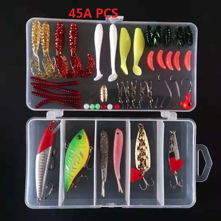 Freshwater Fishing Hard Bait Swimbaits Lures Kit with Frog Spoons Pencil Bait  Grasshopper from Dhgate Baits & Lures - price 52.57