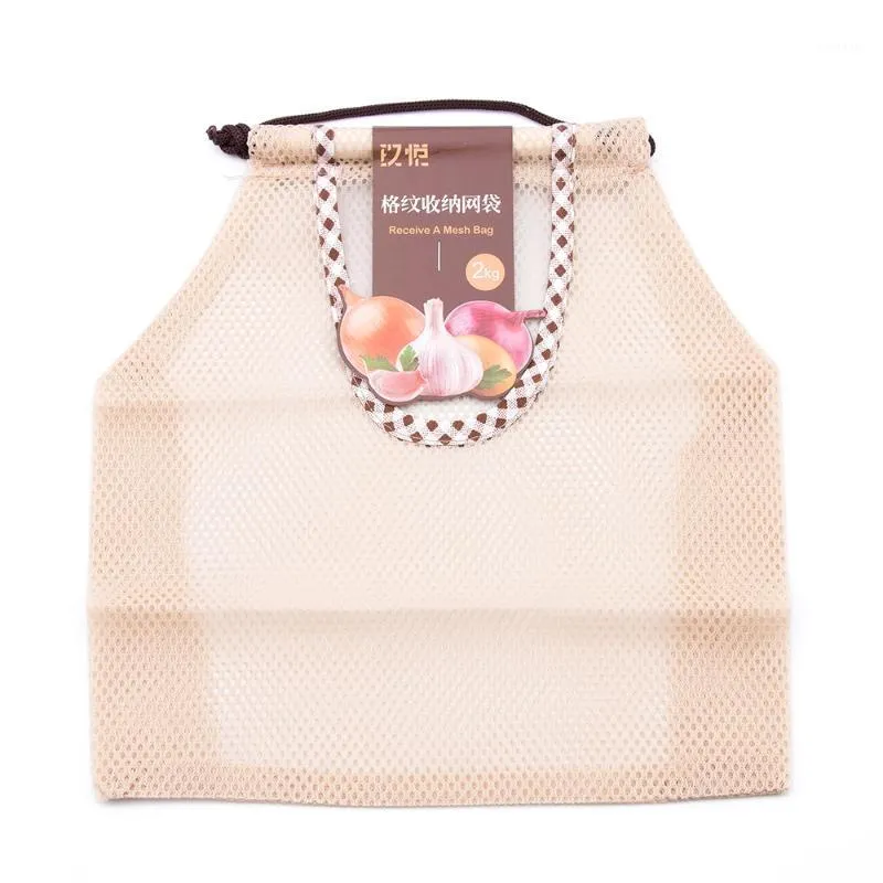 Storage Bags Kitchen Hanging For Fruit Vegetable Mesh Polyester Net