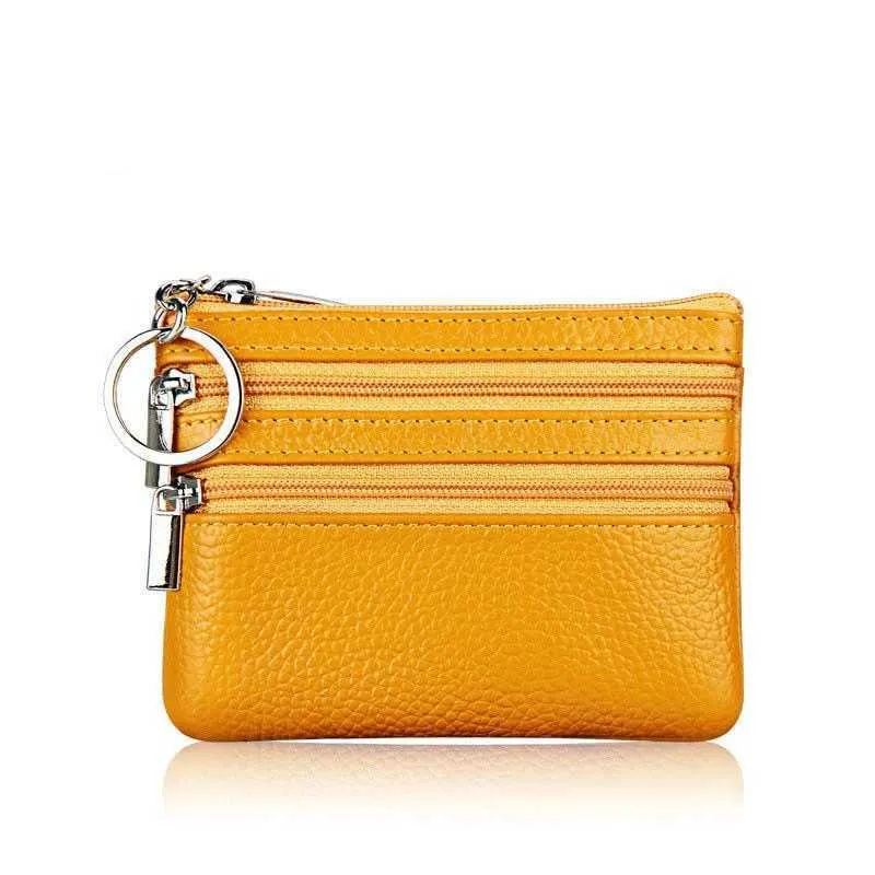  Women Multifunction Small Fashion Fresh and Sweet Wallet Wallet  Keychain Men (Yellow, One Size) : Clothing, Shoes & Jewelry