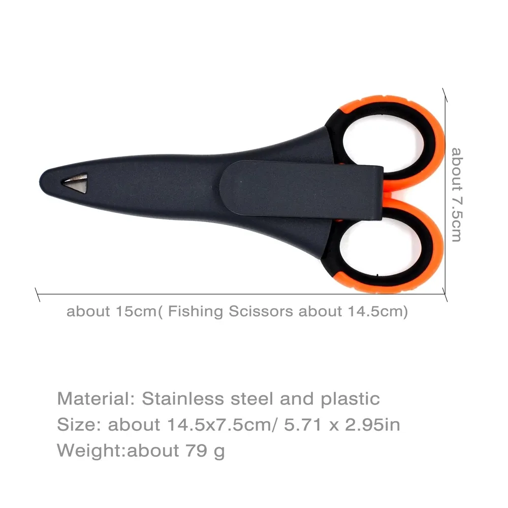 Portable Fishing Scissor Band Sawtooth PE Fishing Line Lead Sheath Cutter  Mini Fish Use Scissors Multifunction FishingTools From 2,29 €