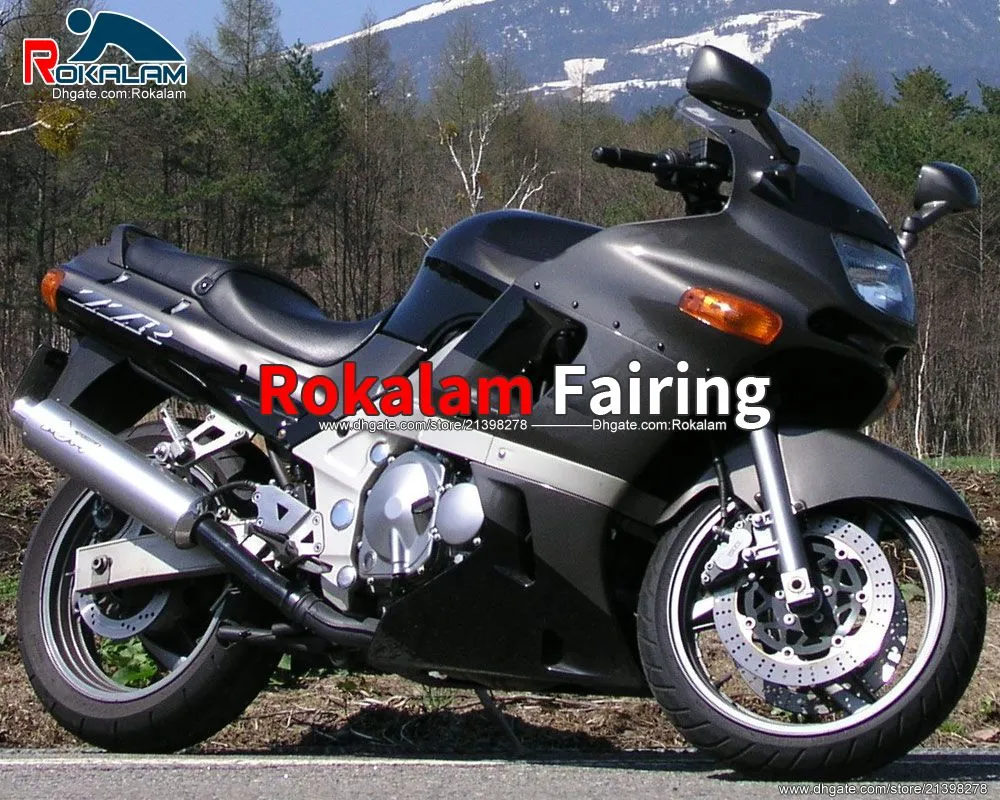 Eftermarknadsfeedningar för Kawasaki Ninja ZZR400 ZZR 400 ZZR-400 1993 1994 1995 Fairings Kit (formsprutning)