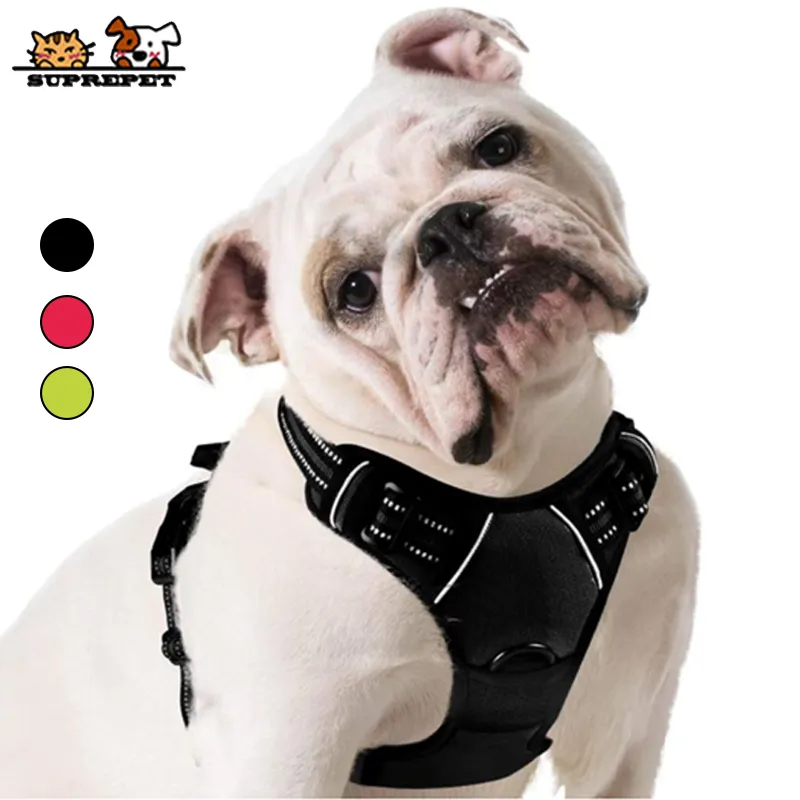 SUPREPET Gilet in nylon regolabile per animali domestici per imbracatura per cuccioli di cane grande medio senza tirare 1020