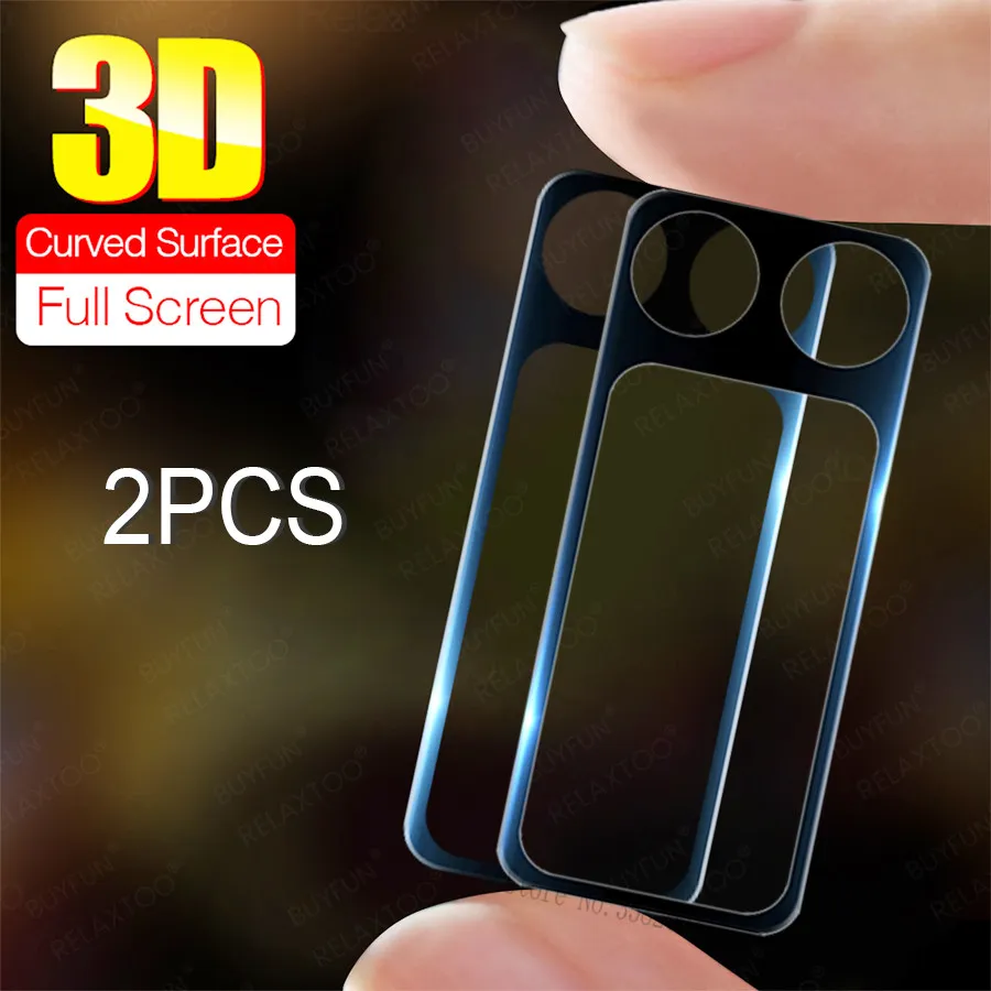 2pcs 3D Camera Case For Samsung Galaxy Z Flip 3 Tempered Glass Z Flip3 ZFlip3 ZFlip 3 5G Rear Lens Back Protector Cover Coque