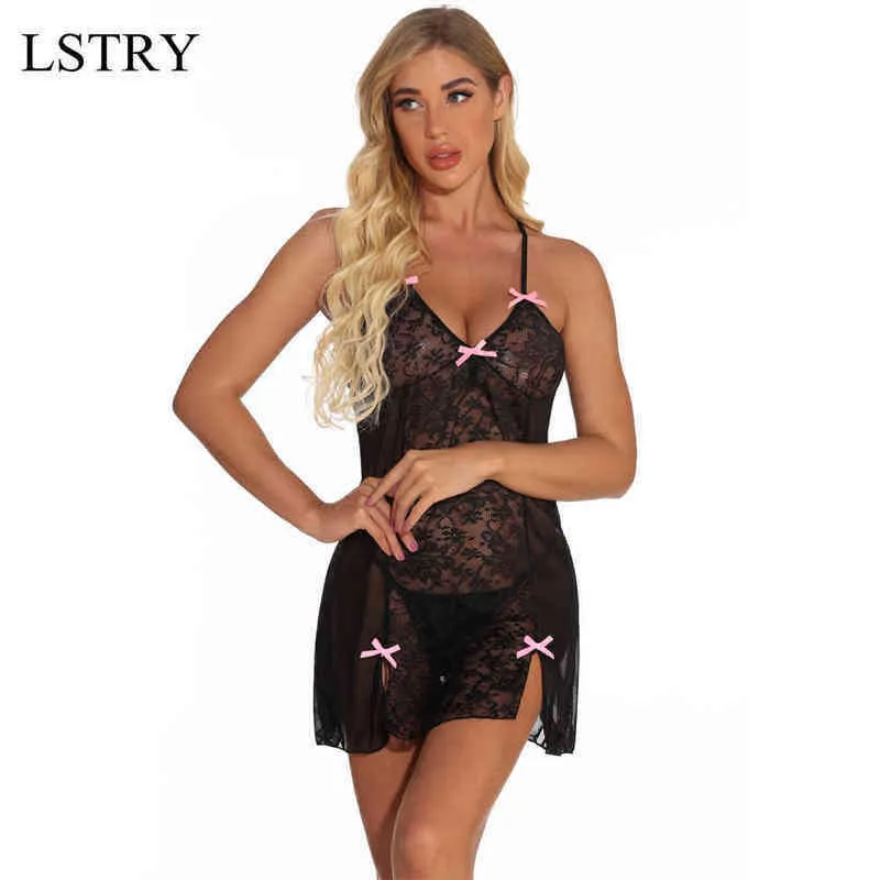 NXY Sexy Underkläder Nya Kvinnor Lenceria Sleepwear Hot Lace Open Erotic Plus Storlek Porr Vuxen Sex Underkläder Femme Exotic Apparel1217