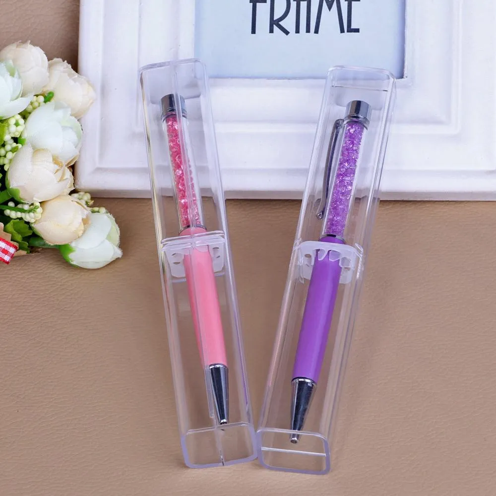 Pen boxes Acrylic Transparent case Pen holder Gift for crystal pen packaging box as festival gift