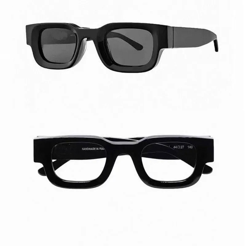 Kobiety projektantki okularów przeciwsłonecznych Rhodeo-102 Modna klasyczna Black Square Trend marka mini mężczyźni okulary przeciwsłoneczne Extra Gruba Rama najwyższej jakości OR246X