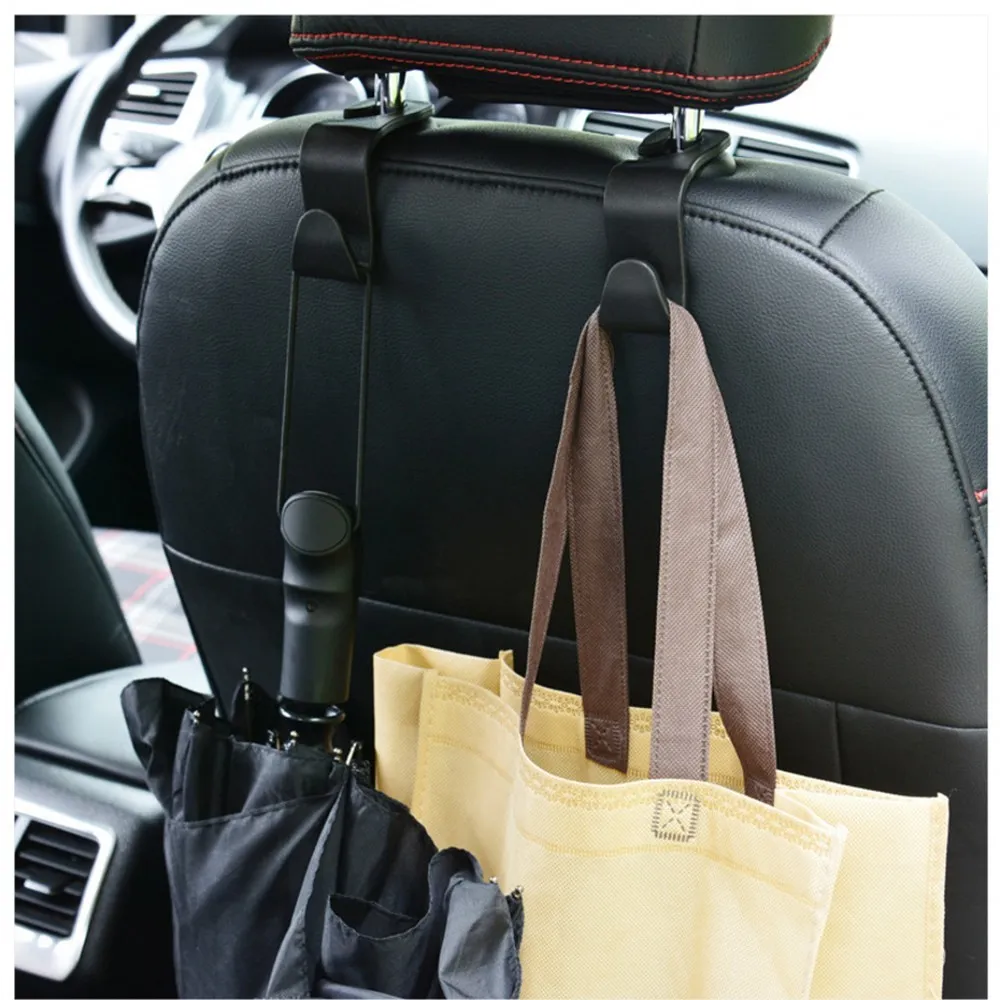 New 2Pcs Car Back Seat Hook Multi-function Rear Seat Headrest