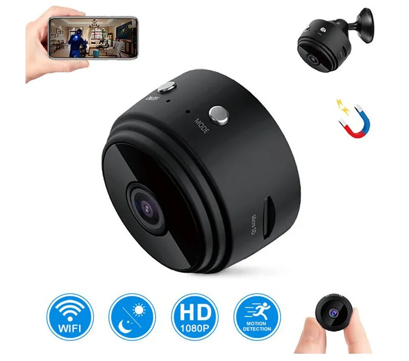 Mini Camara Oculta De Seguridad Espia WiFi 1080P Inalambrica Con Audio y  Video