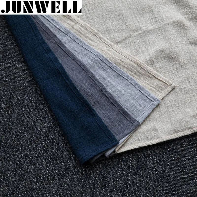 Junwell 4pcs / lot 45x60cm면 / 린넨 Dishtowel 주방 수건 접시 수건 청소 천으로 울트라 튼튼한 Pano1