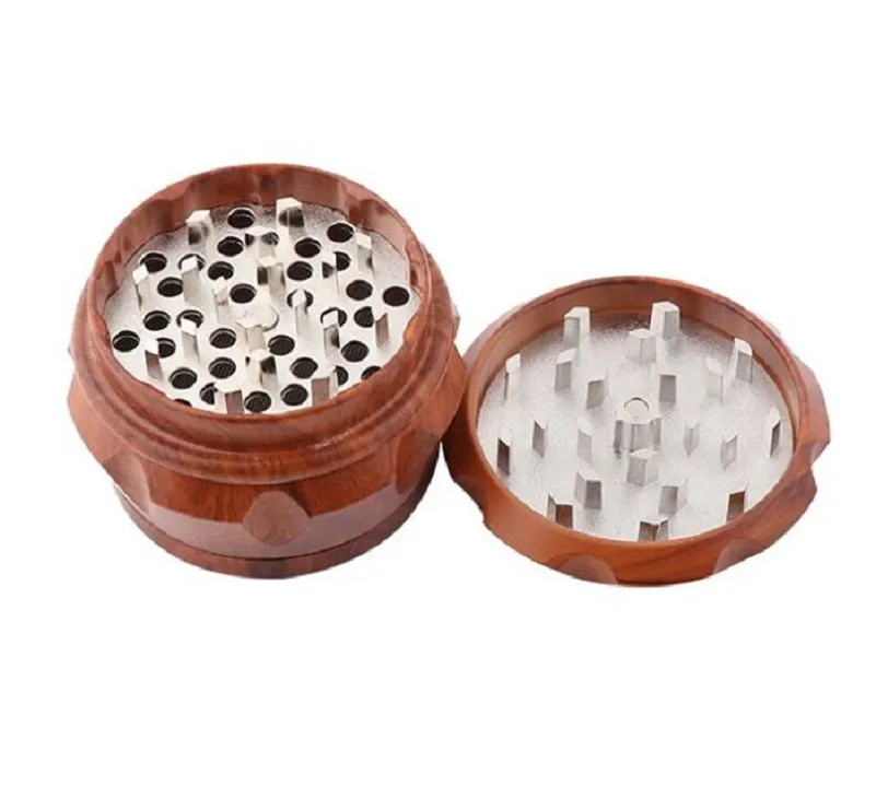 Trä Drumkvarn Trä Matel Herb Slipmaskiner 2 Typ 40mm / 50mm / 63mm 4 Lager Tobaksgrinder CURSHER GRINDER HHA3337