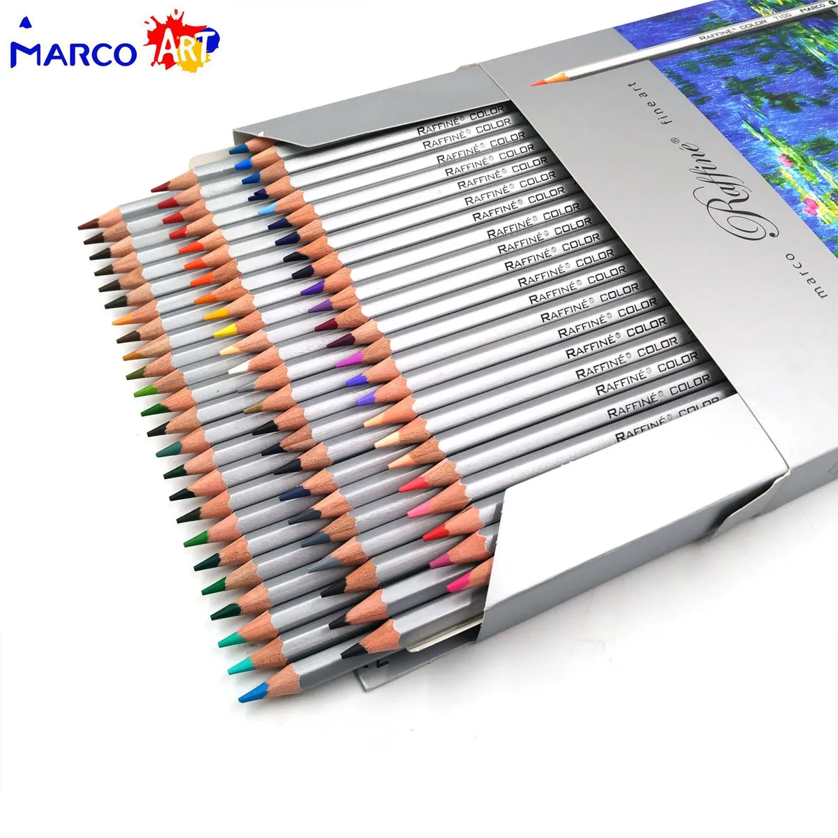 Marco raffine lápis 72 cores desenho esboços lapis de cor profissionais jardim secreto para colorir lápis escola material 201102