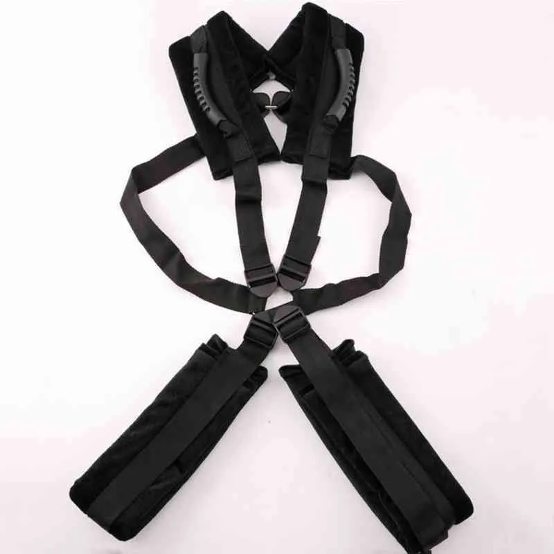 Nxy SM Bondage BDSM Sex Swing Peluche Restrizioni Gamba aperta Spreader Coppia Flirtare Manette Gioco Giocattoli per donne 1223