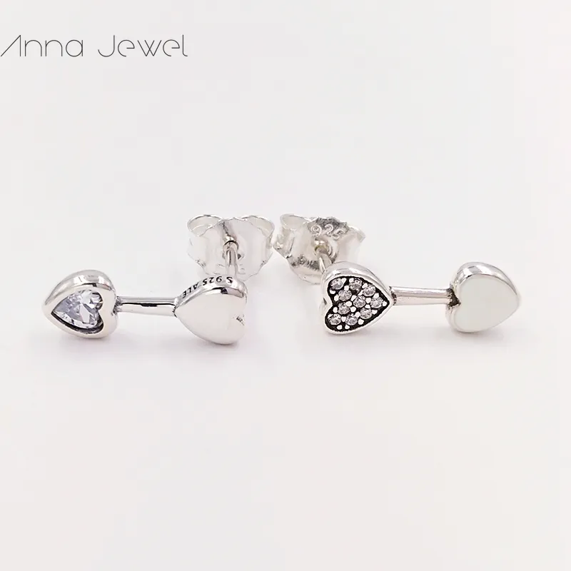 Hot designer sieraden authentieke 925 sterling zilveren harten van liefde oorring pandora oorbellen luxe vrouwen valentine dag verjaardagscadeau 290750cz