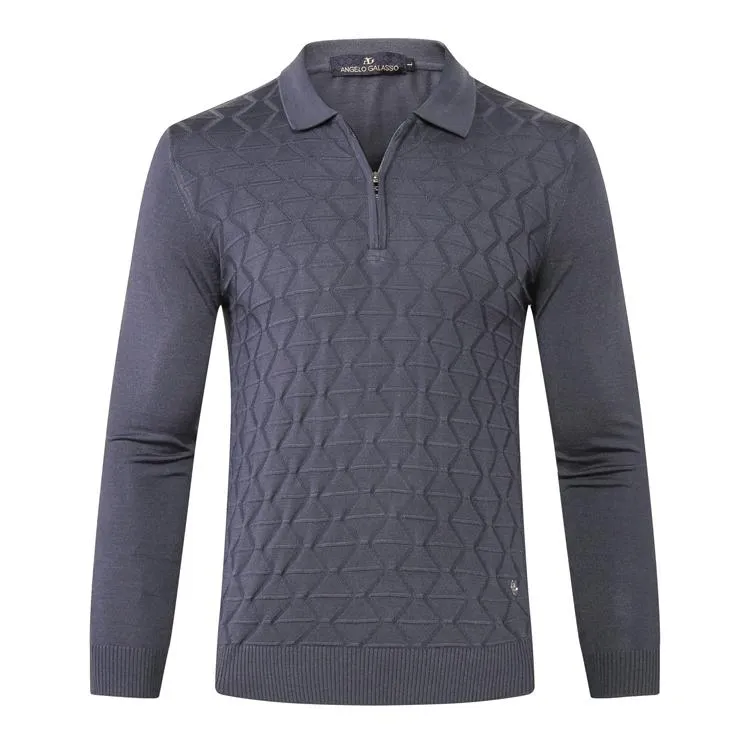 Suéter de lana para hombre, novedad de 2021, estampado con cremallera, informal, manga larga, alta calidad, talla grande, M-5XL Inglaterra
